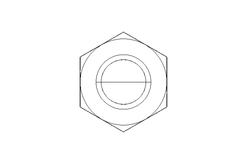 Hexagon cap nut M10 A2 DIN1587