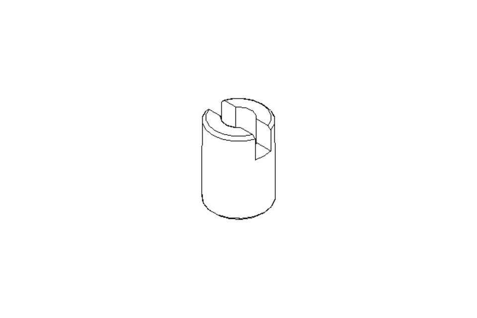 Threaded bush M6x14 St-Zn