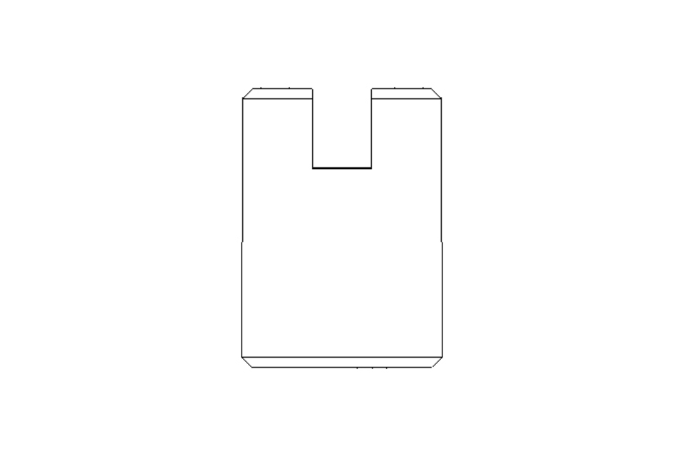 Threaded bush M6x14 St-Zn