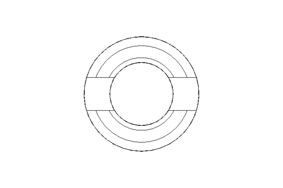 Threaded bush M8x15 St-Zn