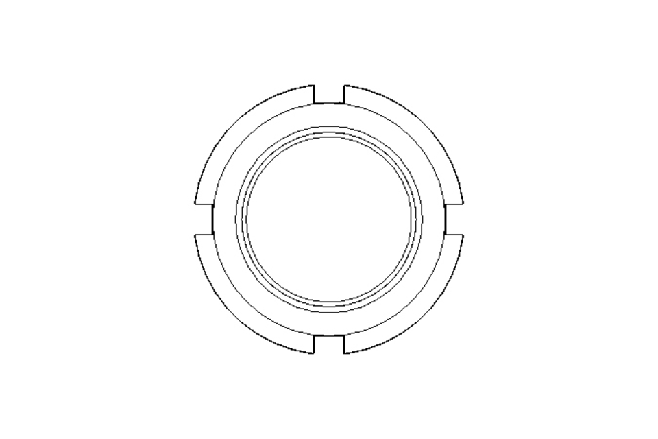 Nutmutter M30x1,5 St-Zn