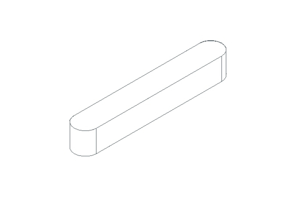 Chaveta DIN6885-1 A 40x6x6 1.4571