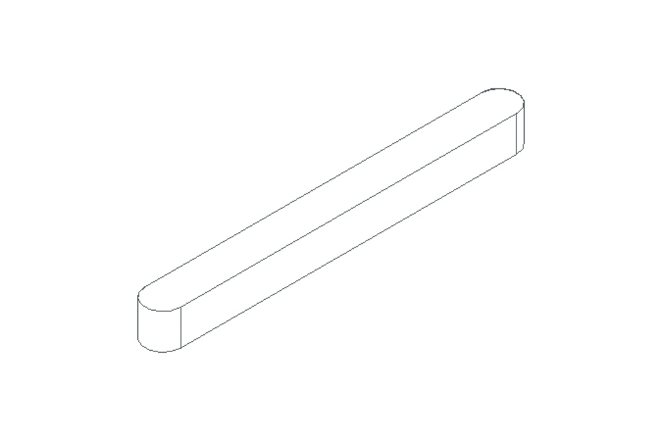 Passfeder DIN6885-1 A 63x6x6 1.4571