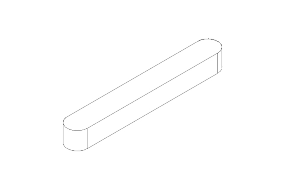 Clavette DIN6885-1 A 60x8x7 1.4571