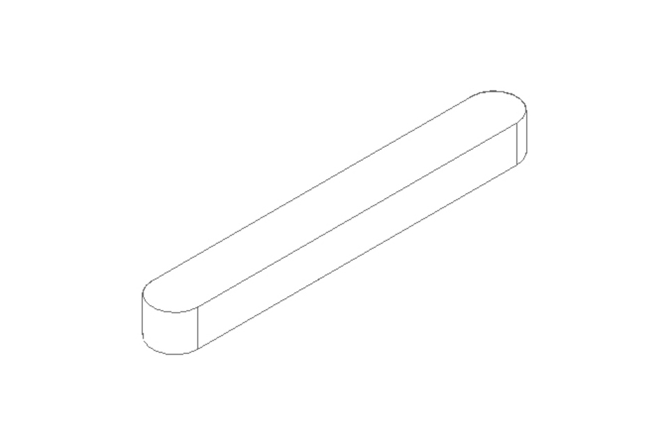 Passfeder DIN6885-1 A 80x10x8 1.4571