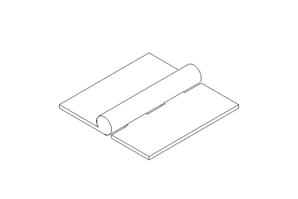 Scharnier 60x60x2 A2