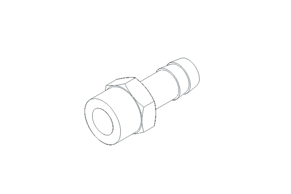 Threaded hose nozzle G1/2