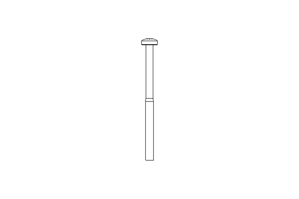 Linsenschraube M5x75 A2 ISO7045