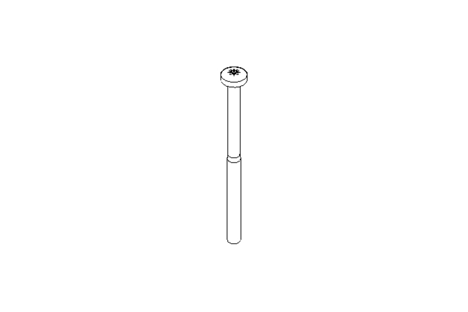 Linsenschraube M5x75 A2 ISO7045