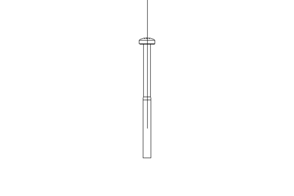 Vis à tête bombée M5x75 A2 ISO7045