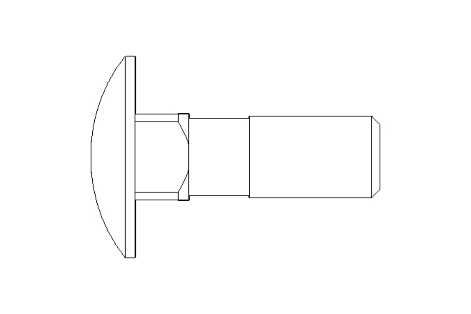 Vis à tête bombée M10x30 DIN603