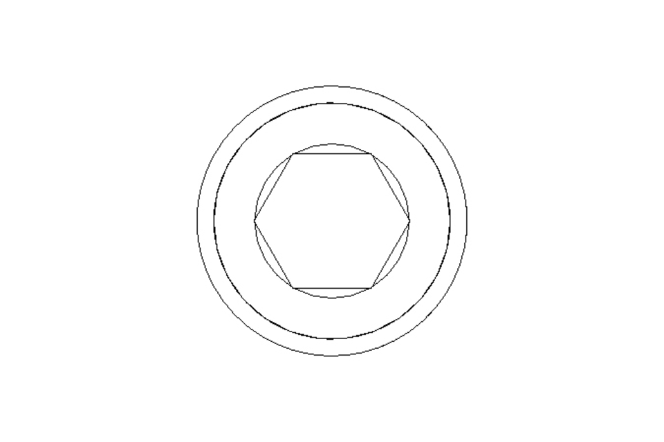 Parafuso Allen M10x40 A2 70 DIN912