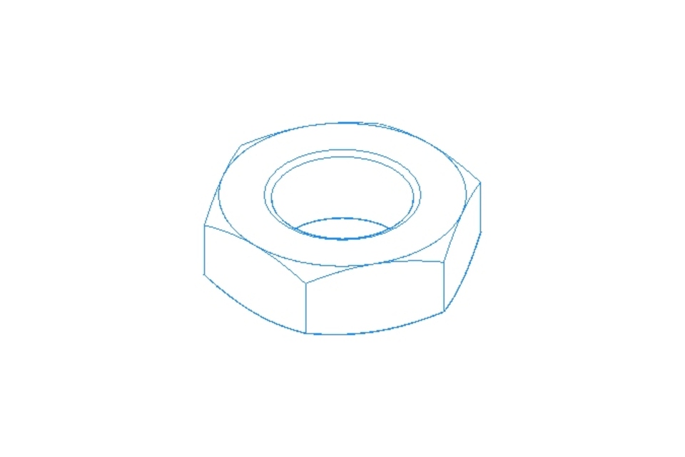 Écrou hexagonal M12x1,5 St-Zn DIN439