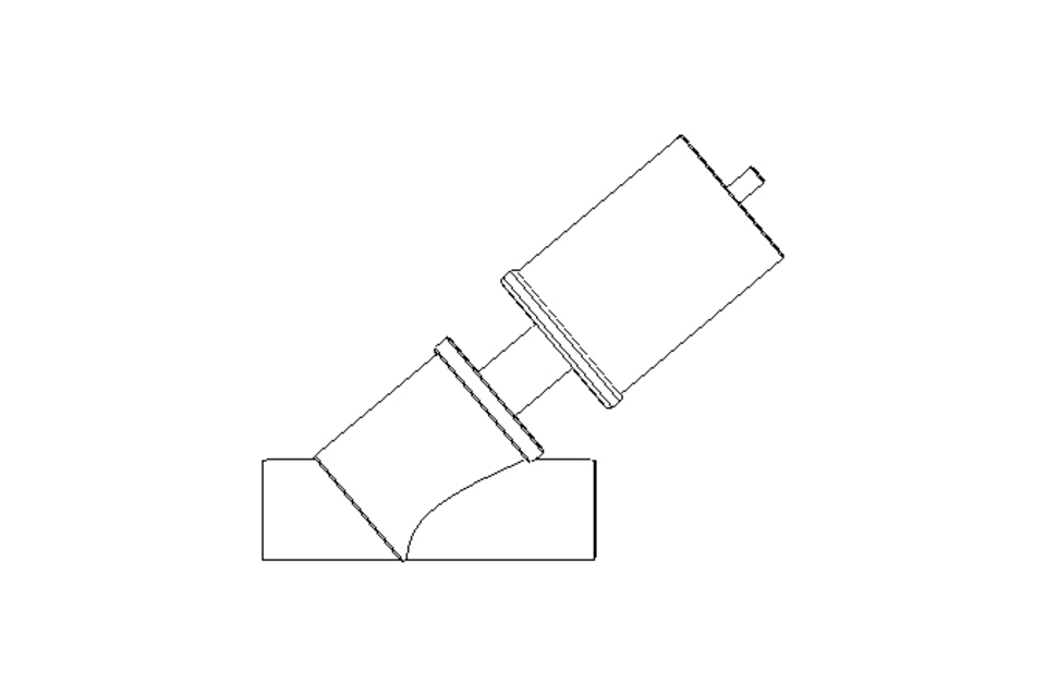 Angle seat valve DN 100