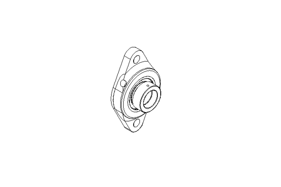 Flange bearing PCFT 25x124x36