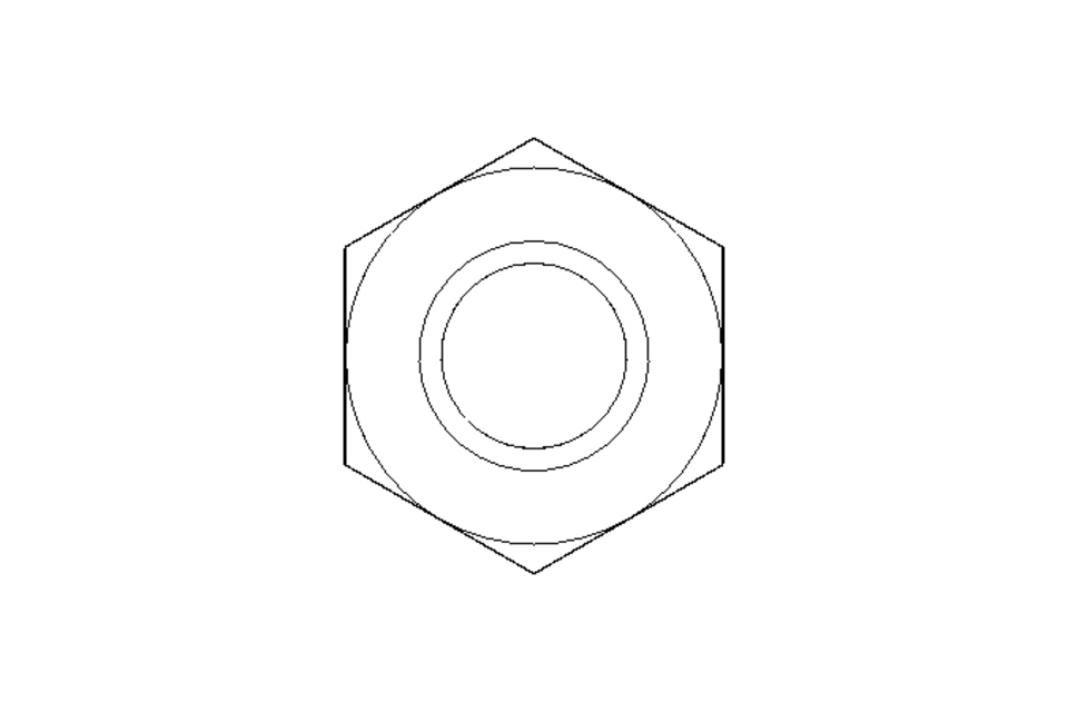 Hexagon nut M10 A2 DIN985