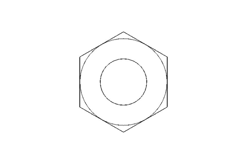 Écrou hexagonal M12 A2 DIN985