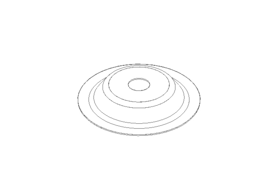 Membrane/diaphragm D=50 L/H=8 EPDM