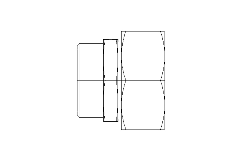 Reducing coupling L 42/35 St-Zn ISO8434