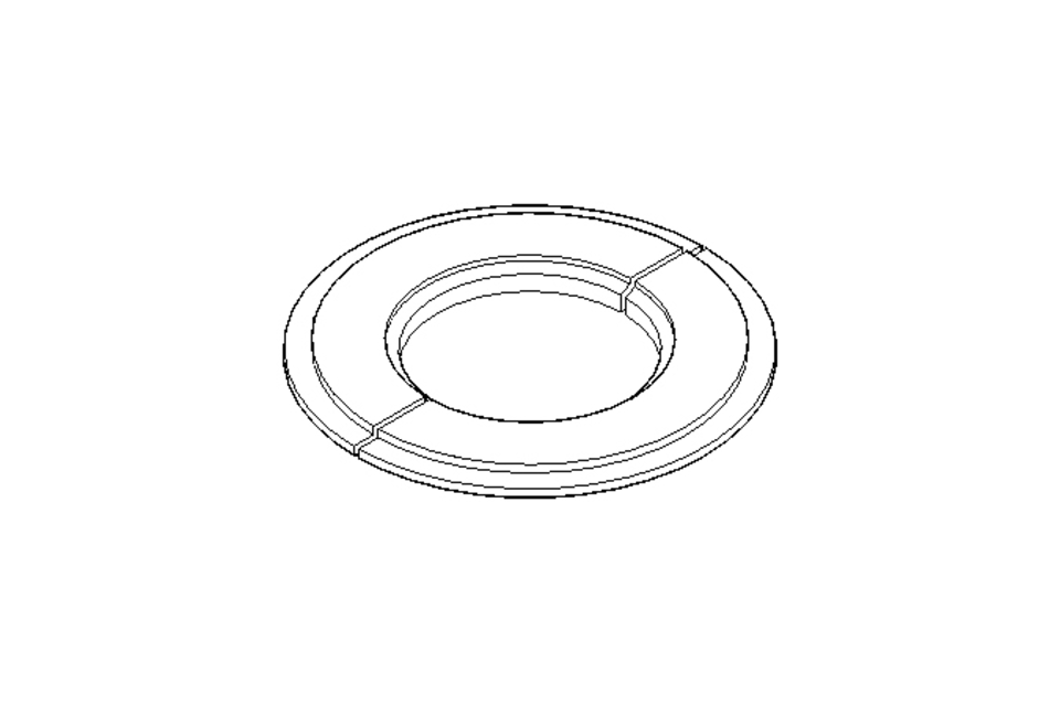 Sealing ring 76x142x10 1.4301