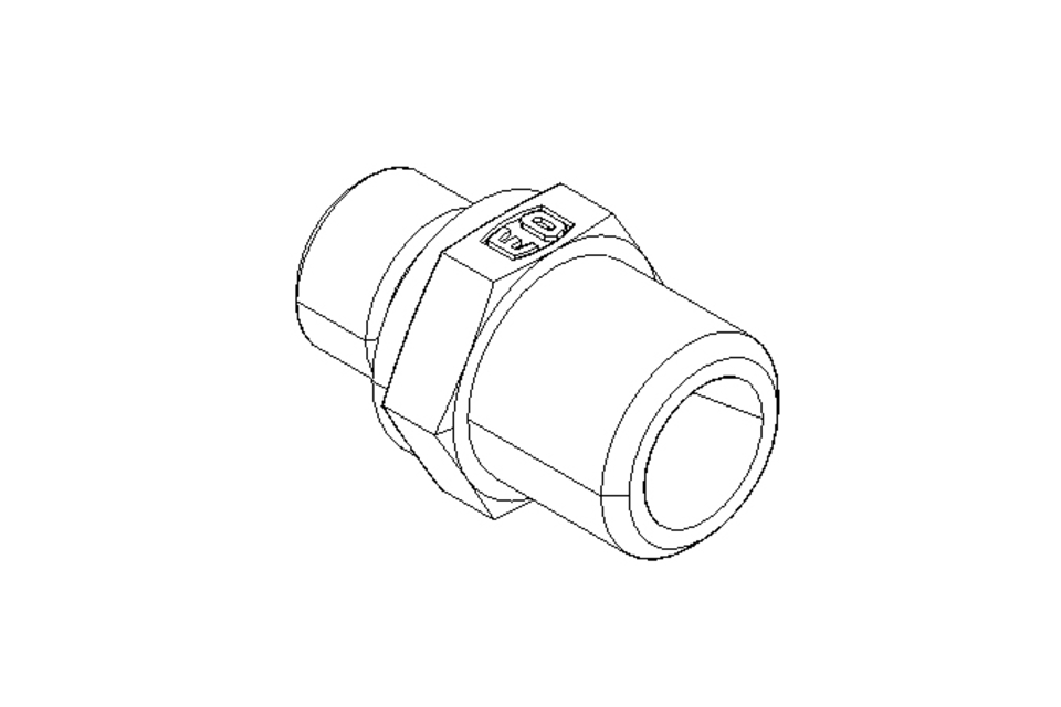 Connecting piece L 6 G1/8