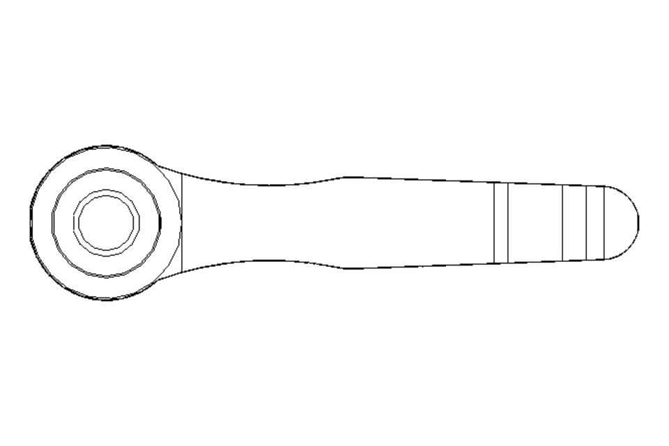 Klemmhebel M12x45 Gr.4 verstellbar