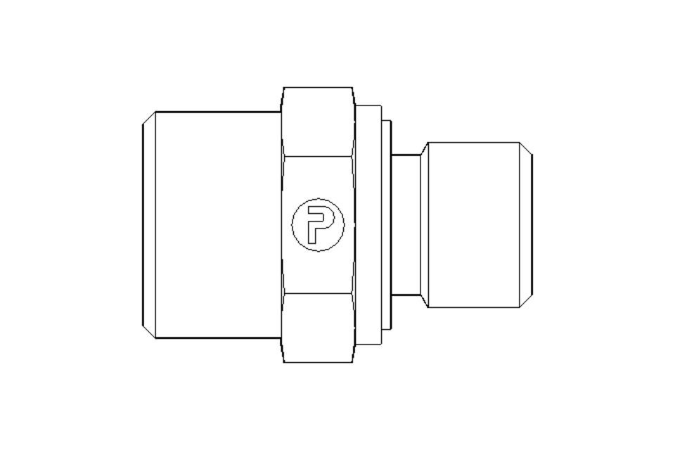 Connecting piece L 12 R1/4