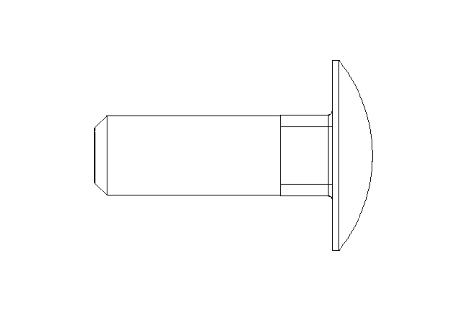 Flachrundschraube M10x30 A2 DIN603