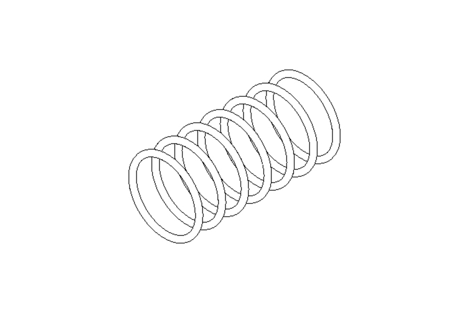 Pressure spring D1=24.4 D2=21 L=48.4