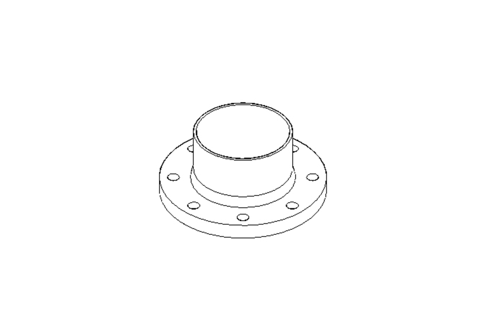 Steril-Flansch DN 80 ISO Form V 1.4539