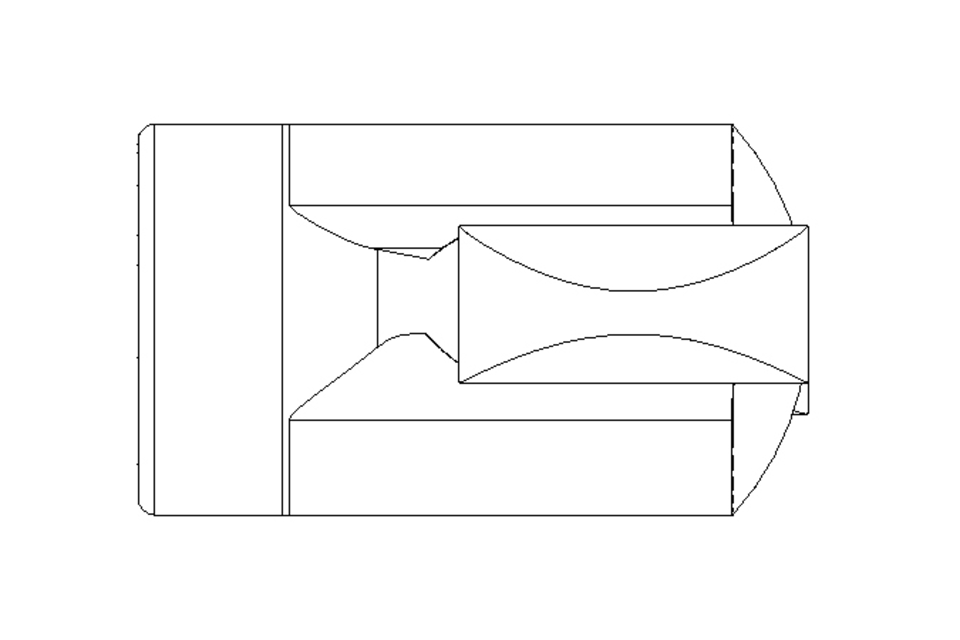 Wing knob M6 inside thread