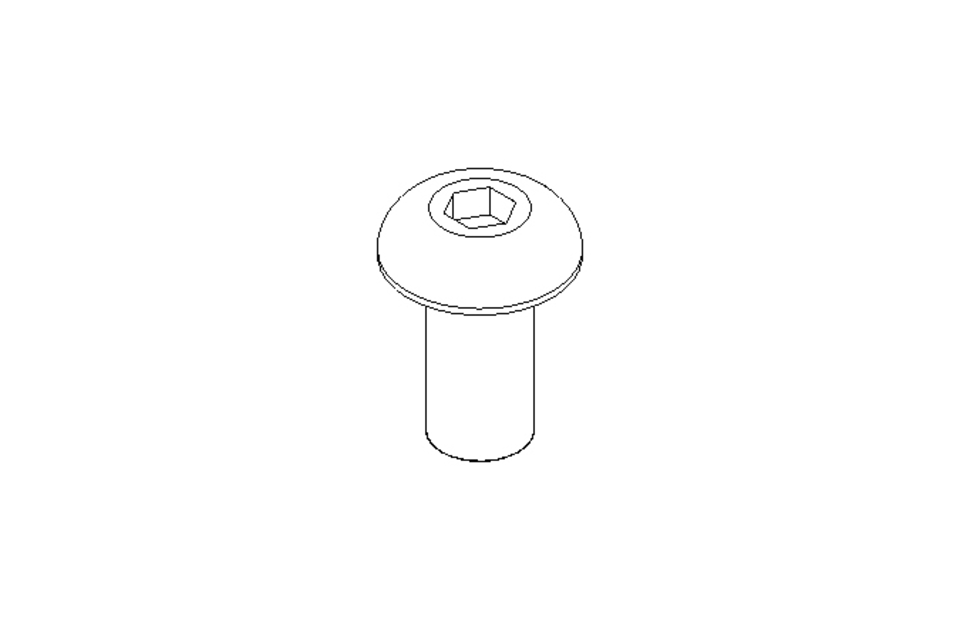 Flachkopfschraube M5x10 A2 ISO7380