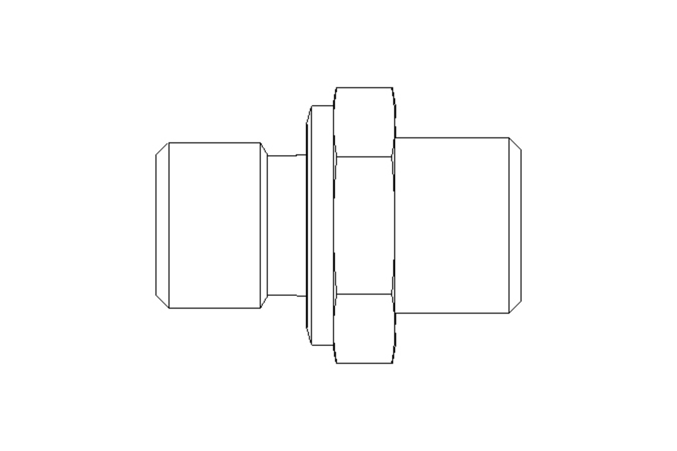 Connecting piece L 8 G1/4