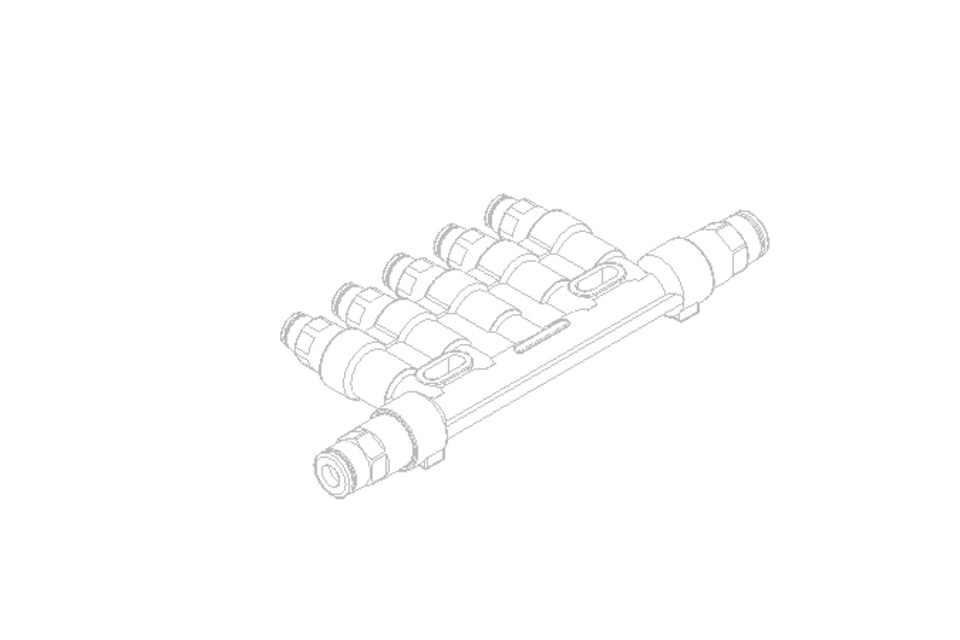 Kolbenverteiler 5-fach