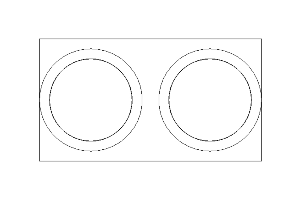 Double pipe clamp D=25 B=30