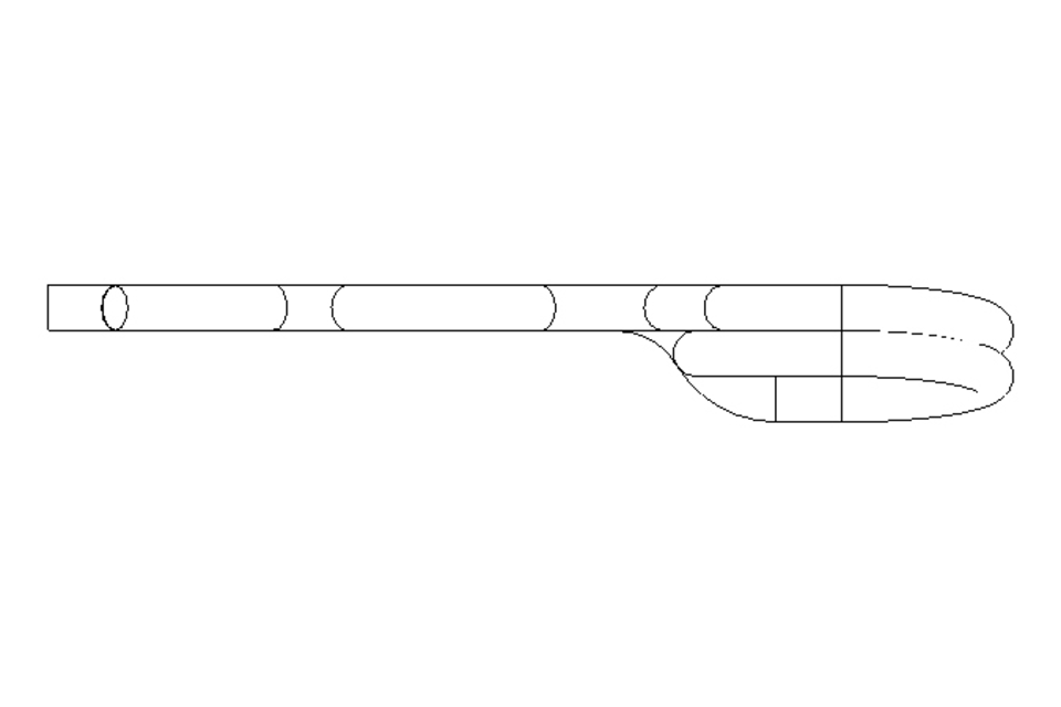 Spring cotter 5 DIN 11024 Galvanised