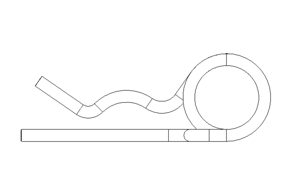 Spring cotter 5 DIN 11024 Galvanised