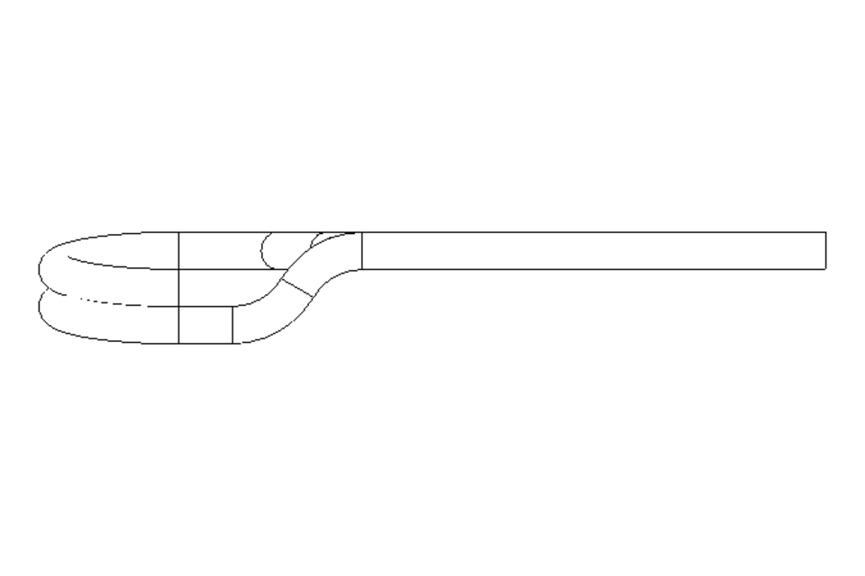 Spring cotter 5 DIN 11024 Galvanised