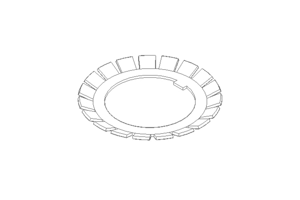 Rosetta di sicurezza MB8 40x62 St-Zn