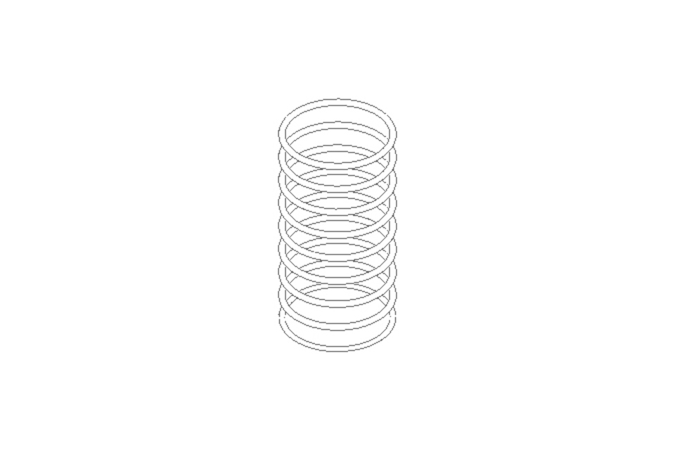 Pressure spring D1=24.5 D2=22.5 L=110