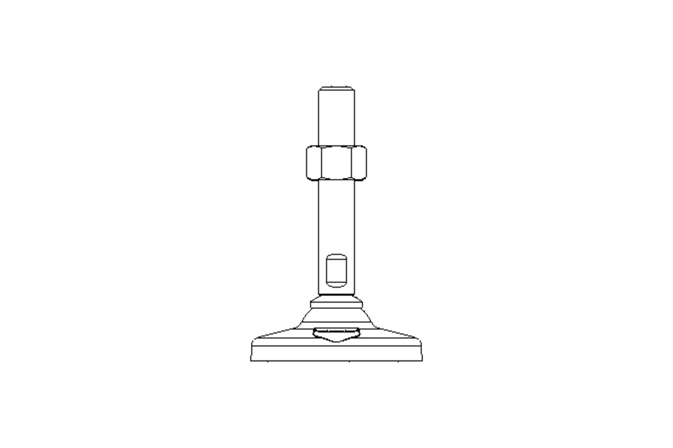 Gelenkfuß D=80 H=129 12000N M16