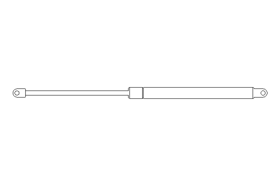 Gasfeder 150N H=180 D=8mm