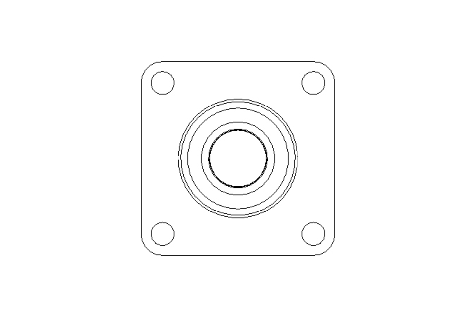 Flange bearing PCF 35/38.9x118