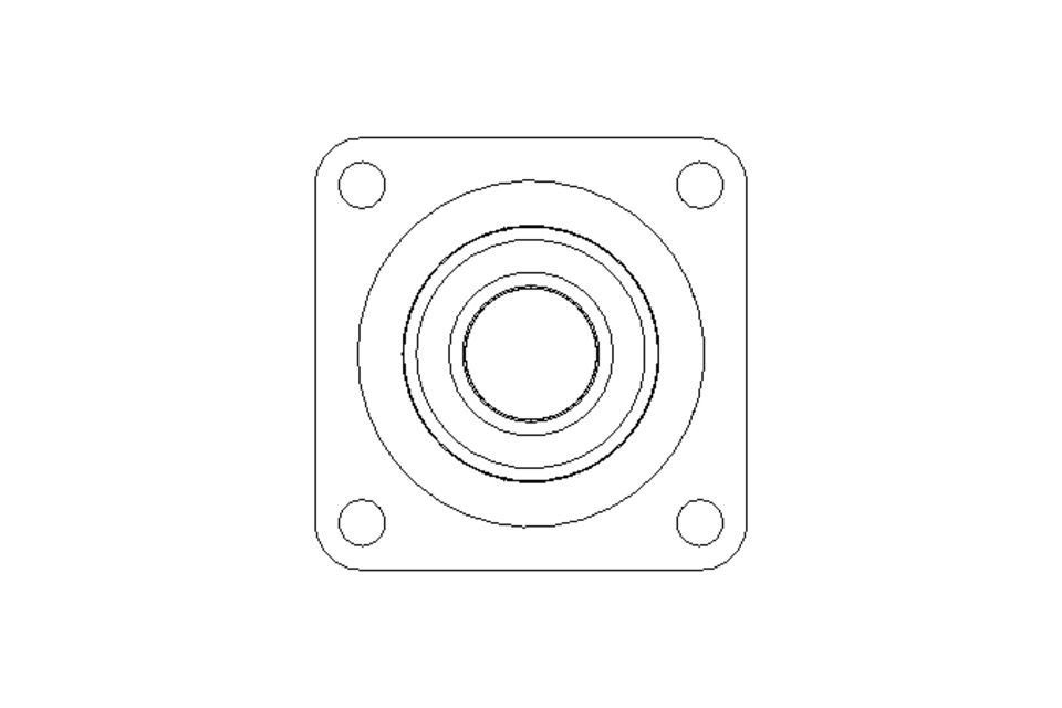 Flange bearing PCJ N 40/43.7x130