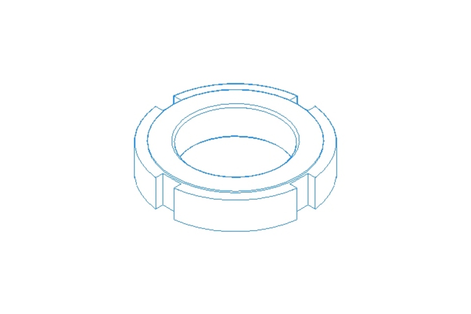 Slotted nut M35x1.5 ST DIN1804