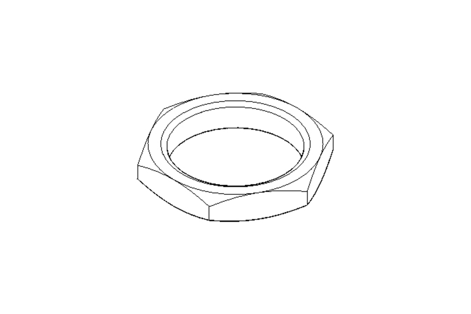 Lock nut M16x1 Ms-Ni