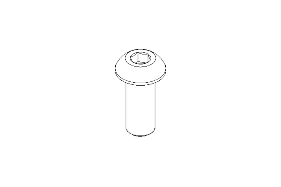 Flat head screw M8x20 A2 ISO7380