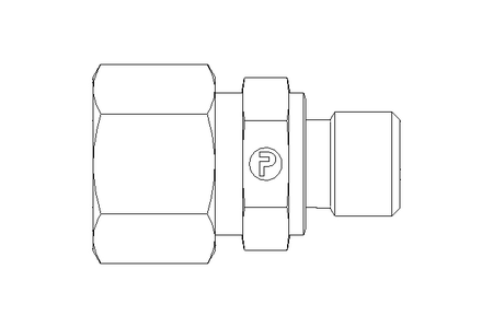 Rohrverschraubung L 12 G1/4" 1.4571