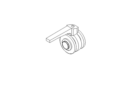 Absperrklappe-Hand DN40x98