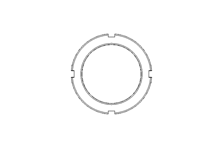 Porca ranhurada M65x2 ST